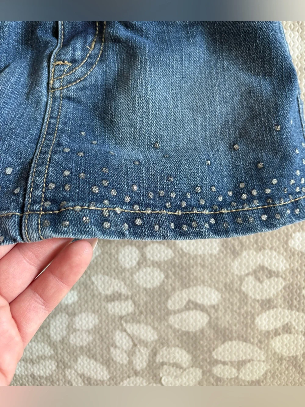 The children’s place 4T sparkle denim skort